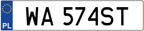 Trailer License Plate